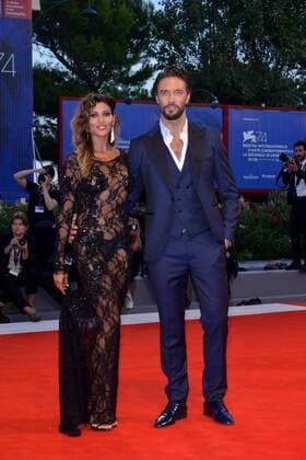 74th Venice Film Festival 2017, Red Carpet Film Le fidele Pictured: Alex Belli, Mila Suarez  Copyright: xSimonexComi Veneziax xIPAx xVeneziax