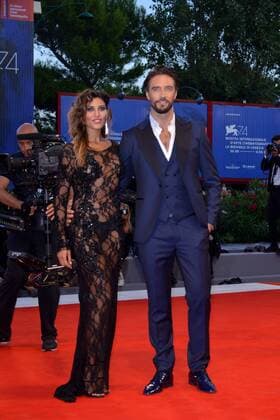 74th Venice Film Festival 2017, Red Carpet Film Le fidele Pictured: Alex Belli, Mila Suarez  Copyright: xSimonexComi Veneziax xIPAx xVeneziax