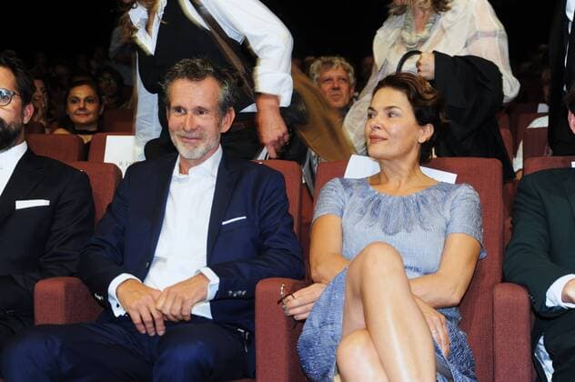 74. Filmfestspiele in Venedig, Italien. Ulrich Matthes und Barbara Auer nach dem Red Carpet im Kino bei der Filmpremiere zum deutschen Movie KRIEG (Orrizonti). 74th Film Festival Venice, Mostra del Cinema, Biennale Venezia, Italy.