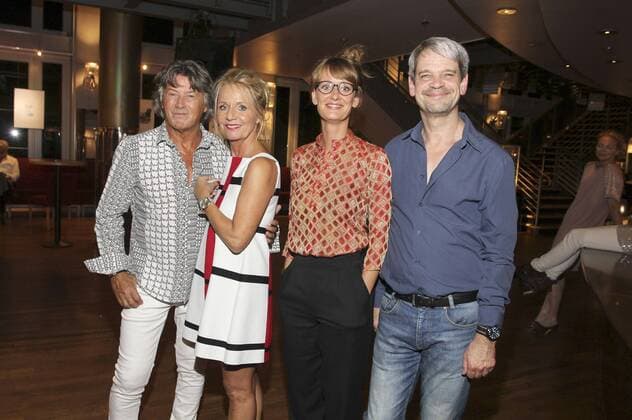 Herbert Herrmann, Nora von Collande, Marie Wolff und Uwe Neumann bei der Premiere des Theaterstücks Als ob es regnen würde in der Komödie Winterhuder Fährhaus. Hamburg, 08.09.2017