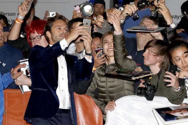 Sebastian Stan attending the I, Tonya premiere during the 42nd Toronto International Film Festival at Princess Of Wales Theatre on September 08, 2017 in Toronto, Canada