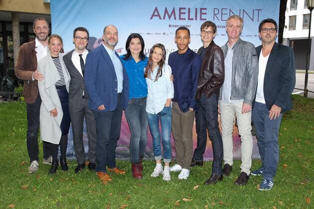 Bilder des Tages Cast (Grupenbild), Filmpremiere AMELIE RENNT im Rio Filmpalast in Muenchen am 09.08.2017