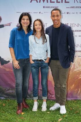 Tobias Wiemann (Regisseur), Jasmin Tabatabai, Mia Kasalo, Jerry Hoffmann, Filmpremiere AMELIE RENNT im Rio Filmpalast in Muenchen am 09.08.2017