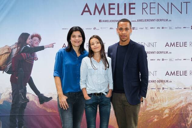 Tobias Wiemann (Regisseur), Jasmin Tabatabai, Mia Kasalo, Jerry Hoffmann, Filmpremiere AMELIE RENNT im Rio Filmpalast in Muenchen am 09.08.2017