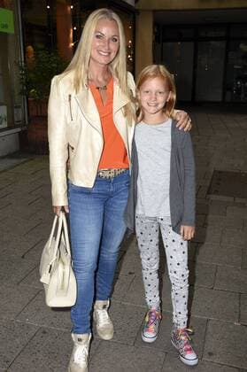 Eva Grünbauer mit Tochter Amelie bei der Premiere des Kinofilms Amelie Rennt im Rio Filmpalast. München, 09.09.2017