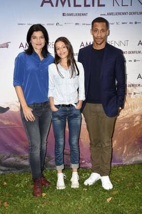 Jasmin Tabatabai, Mia Kasalo und Jerry Hoffmann bei der Premiere des Kinofilms Amelie Rennt im Rio Filmpalast. München, 09.09.2017