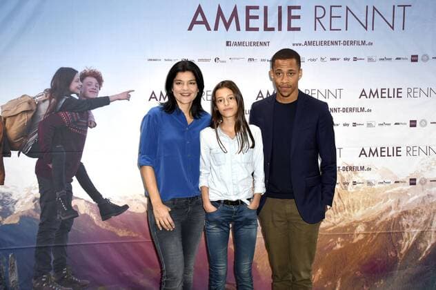 Jasmin Tabatabai, Mia Kasalo und Jerry Hoffmann bei der Premiere des Kinofilms Amelie Rennt im Rio Filmpalast. München, 09.09.2017