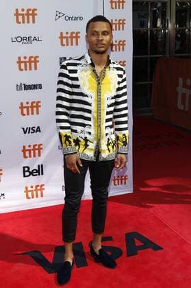 Andre De Grasse attending the The Carter Effect premiere during the 42nd Toronto International Film Festival at Princess of Wales Theatre on September 09, 2017 in Toronto, Canada