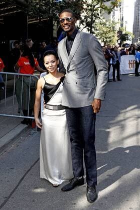 Chris Bosh with wife Adrienne Williams Bosh attending the The Carter Effect premiere during the 42nd Toronto International Film Festival at Princess of Wales Theatre on September 09, 2017 in Toronto, Canada