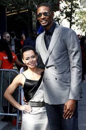 Chris Bosh with wife Adrienne Williams Bosh attending the The Carter Effect premiere during the 42nd Toronto International Film Festival at Princess of Wales Theatre on September 09, 2017 in Toronto, Canada