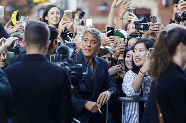 George Clooney attending the Suburbicon premiere during the 42nd Toronto International Film Festival at Princess of Wales Theatre on September 09, 2017 in Toronto, Canada