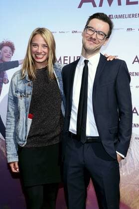 Jytte-Merle Böhrnsen mit Ehemann Tobias Wiemann bei der Premiere des Kinofilms Amelie Rennt im Yorck-Kino Filmtheater am Friedrichshain. Berlin, 10.09.2017