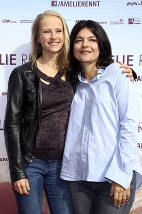 Susanne Bormann und Jasmin Tabatabai bei der Premiere des Kinofilms Amelie Rennt im Yorck-Kino Filmtheater am Friedrichshain. Berlin, 10.09.2017
