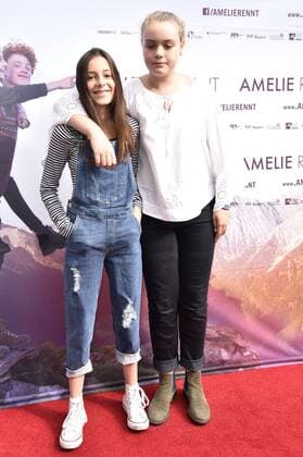 Mia Kasalo und Shenia Pitschmann bei der Premiere des Kinofilms Amelie Rennt im Yorck-Kino Filmtheater am Friedrichshain. Berlin, 10.09.2017