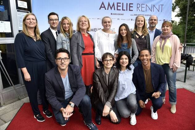 Tobias Wiemann mit Cast und Team bei der Premiere des Kinofilms Amelie Rennt im Yorck-Kino Filmtheater am Friedrichshain. Berlin, 10.09.2017