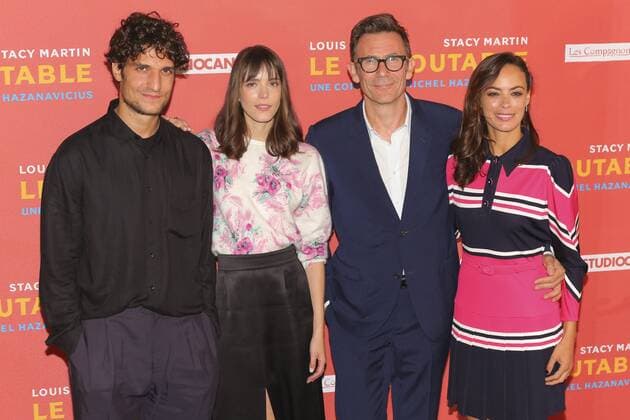 Celebs attending Le Redoutable Premiere at Cinema du Pantheon in Paris, France on September 11, 2017. Berenice Bejo;Louis Garrel;Michel Hazanavicius;Stacy Martin Paris France  546452