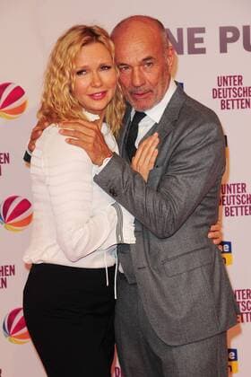 Veronica Ferres und Heiner Lauterbach bei der Unter Deutschen Betten Film Premiere am 12.09.2017 in München Unter Deutschen Betten Film Premiere in Muenchen, 2017