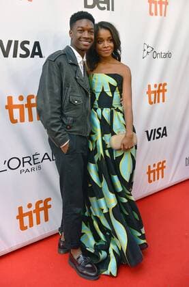 Lamar Johnson (L) and Rachel Hilson attend the world premiere of Kings at Roy Thomson Hall during the Toronto International Film Festival in Toronto, Canada on September 13, 2017.  TOR2017091309 CHRISTINExCHEW