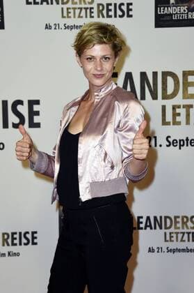 Katharina Schlothauer bei der Premiere des Kinofilms Leanders letzte Reise im Kino in der Kulturbrauerei. Berlin, 13.09.2017