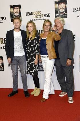 Tambet Tuisk, Petra Schmidt-Schaller, Suzanne von Borsody und Jürgen Prochnow bei der Premiere des Kinofilms Leanders letzte Reise im Kino in der Kulturbrauerei. Berlin, 13.09.2017