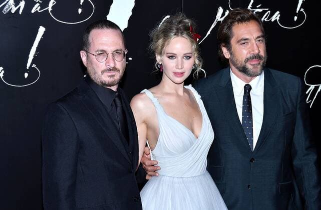 Regisseur Darren Aronofsky, Jennifer Lawrence und Javier Bardem bei der Mother Film Premiere am 13.09.2017 in New York Mother! Filmpremiere in New York, 2017