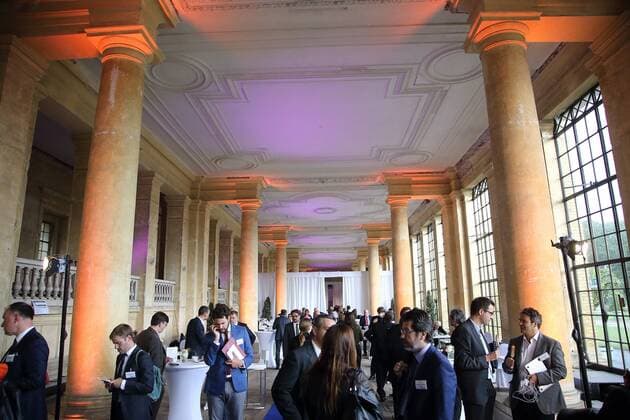 Teilnehmer der Medienkonferenz M100 in der Orangerie von Sanssouci in Potsdam, 14. September 2017. M100 Sanssouci Colloquium