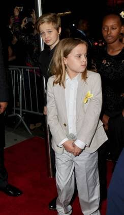 Director Angelina Jolie arriving at a screening of First They Killed My Father at the DGA theatre on September 14, 2017 in New York City. Vivienne Marcheline Jolie Pitt (Angelina Jolie and Brad Pitt s daughter);Knox Leon Jolie Pitt (Angelina Jolie and Brad Pitt s son) New York United States  547255
