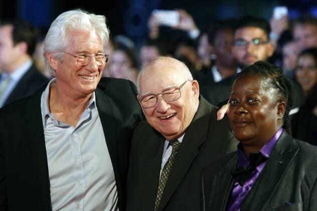 Richard Gere and his father Homer George Gere attending the Three Christs premiere during the 42nd Toronto International Film Festival at Roy Thomson Hall on September 14.2017 in Toronto, Canada