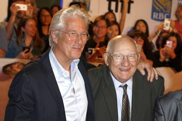 Richard Gere and his father Homer George Gere attending the Three Christs premiere during the 42nd Toronto International Film Festival at Roy Thomson Hall on September 14.2017 in Toronto, Canada