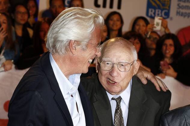 Richard Gere and his father Homer George Gere attending the Three Christs premiere during the 42nd Toronto International Film Festival at Roy Thomson Hall on September 14.2017 in Toronto, Canada