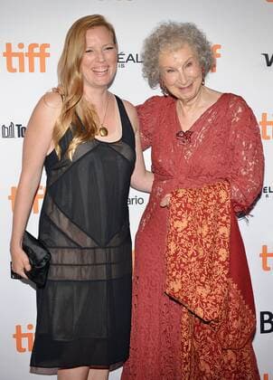 Author Margaret Atwood (R) and Sarah Polley attend the world premiere of Netflix s Alias Grace at the Winter Garden Theatre during the Toronto International Film Festival in Toronto, Canada on September 14, 2017.  TOR2017091423 CHRISTINExCHEW