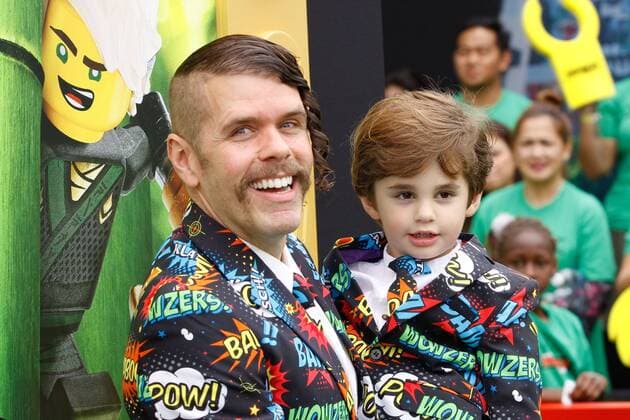 Blogger Perez Hilton and son Mario at the World Premiere of Warner Bros The Lego Ninjago Movie held at the Regency Village Theater in Westwood, CA, September 16, 2017.  Copyright: xJosephxMartinezx 33427_031JM
