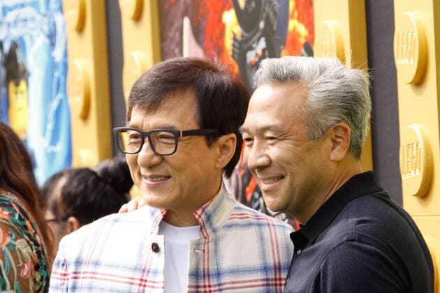 Jackie Chan, Kevin Tsujihara at the World Premiere of Warner Bros The Lego Ninjago Movie held at the Regency Village Theater in Westwood, CA, September 16, 2017.  Copyright: xJosephxMartinezx 33427_056JM
