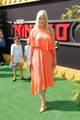Tori Spelling at the World Premiere of Warner Bros The Lego Ninjago Movie held at the Regency Village Theater in Westwood, CA, September 16, 2017.  Copyright: xJosephxMartinezx 33427_085JM