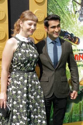 Emily V. Gordon, Kumail Nanjiani at the World Premiere of Warner Bros The Lego Ninjago Movie held at the Regency Village Theater in Westwood, CA, September 16, 2017.  Copyright: xJosephxMartinezx 33427_091JM