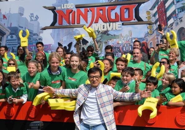 Cast member Jackie Chan, the voice of Master Wu and Mr. Wu in the animated comedy The Lego Ninjago Movie attend the premiere of the film at the Regency Village Theatre in the Westwood section of Los Angeles on September 16, 2017. Storyline: Six young ninjas are tasked with defending their island home, called Ninjago. By night, they re gifted warriors, using their skills and awesome fleet of vehicles to fight villains and monsters. By day, they re ordinary teens struggling against their greatest enemy: high school.  LAP2017091603 JIMxRUYMEN