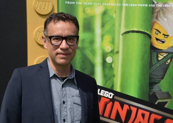 Cast member Fred Armisen, the voice of Cole in the animated comedy The Lego Ninjago Movie attend the premiere of the film at the Regency Village Theatre in the Westwood section of Los Angeles on September 16, 2017. Storyline: Six young ninjas are tasked with defending their island home, called Ninjago. By night, they re gifted warriors, using their skills and awesome fleet of vehicles to fight villains and monsters. By day, they re ordinary teens struggling against their greatest enemy: high school.  LAP2017091616 JIMxRUYMEN