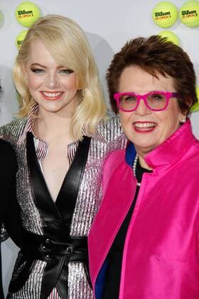Emma Stone, Billie Jean King at the Premiere of Fox Searchlight Pictures Battle of the Sexes held at the Regency Village Theater in Westwood, CA, September 16, 2017.  Copyright: xJosephxMartinezx 33428_008JM