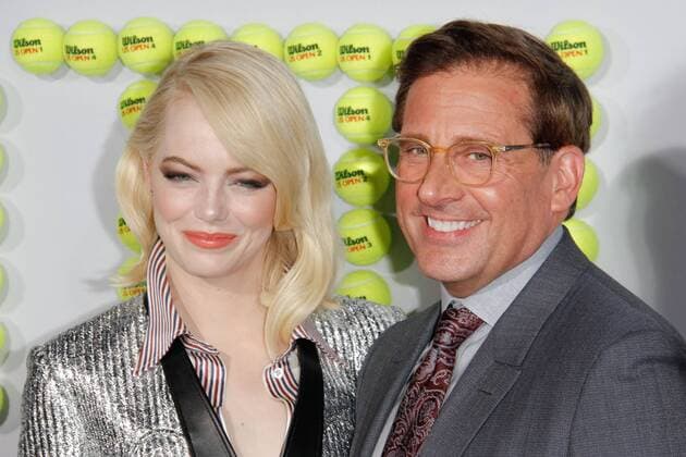 Emma Stone, Steve Carell at the Premiere of Fox Searchlight Pictures Battle of the Sexes held at the Regency Village Theater in Westwood, CA, September 16, 2017.  Copyright: xJosephxMartinezx 33428_110JM