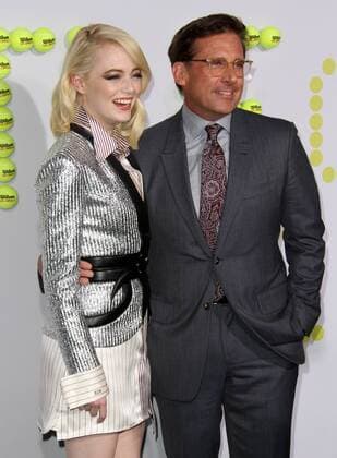 Premiere du film Battle of sexes . 16 September 2017 - Beverly Hills, California - Emma Stone and Steve Carell. Battle Of The Sexes Los Angeles Premiere held at the Regency Village Theatre in Los Angeles. Photo Credit: AdMedia 220708 AdMedia Starface 2017-09-16 CA Los Angeles Etats-Unis  Copyright: xAdMediax STAR_220708_002