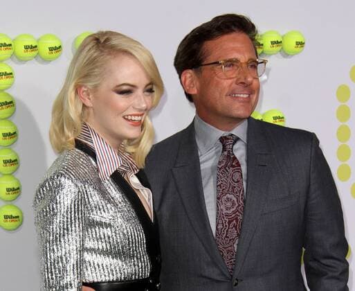 Premiere du film Battle of sexes . 16 September 2017 - Beverly Hills, California - Emma Stone and Steve Carell. Battle Of The Sexes Los Angeles Premiere held at the Regency Village Theatre in Los Angeles. Photo Credit: AdMedia 220708 AdMedia Starface 2017-09-16 CA Los Angeles Etats-Unis  Copyright: xAdMediax STAR_220708_003