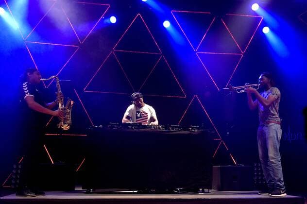 Rudimental live beim NDR 2 Soundcheck Neue Musik Festival 2017 in der Stadthalle. Göttingen, 16.09.2017