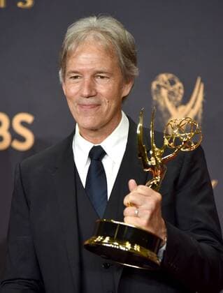 Producer David E. Kelley appears backstage during the 69th annual Primetime Emmy Awards at Microsoft Theater in Los Angeles on September 17, 2017.  LAP201709171003 CHRISTINExCHEW
