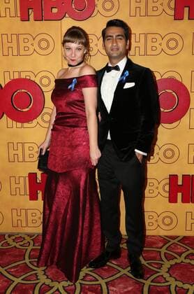 September 17, 2017 - U.S. - 17 September 2017 - Los Angeles, California - Emily V. Gordon, Kumail Nanjiani. HBO Post Award Reception following the 69th Primetime Emmy Awards held at the Pacific Design Center. Photo Credit: PMA AdMedia U.S. - ZUMAa123 20170917_zaa_a123_1372 Copyright: xParisaxMichelleAdmediax
