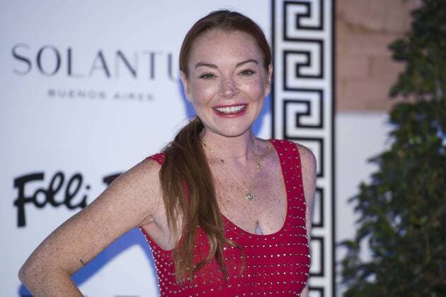 American actress Lindsay Lohan attends to the photocall of Jorge Vazquez new collection for Spring Summer in Madrid, Spain September 18, 2017.  (20170918018)