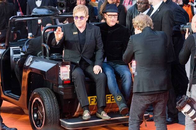 September 18, 2017 - London, London, UK - Elton John Matthew Vaughn attends the KIngsman: The Golden Circle world film premiere London UK  - ZUMAt138 20170918_zap_t138_077 Copyright: xRayxTangx