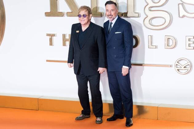 September 18, 2017 - London, London, UK - Elton John and David Furnish attends the KIngsman: The Golden Circle world film premiere London UK  - ZUMAt138 20170918_zap_t138_076 Copyright: xRayxTangx