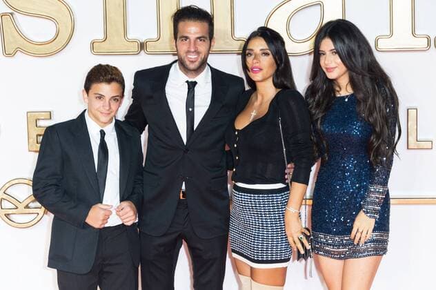 September 18, 2017 - London, London, UK - Cesc Fabregas and Daniella Semaan attends the KIngsman: The Golden Circle world film premiere London UK  - ZUMAt138 20170918_zap_t138_102 Copyright: xRayxTangx