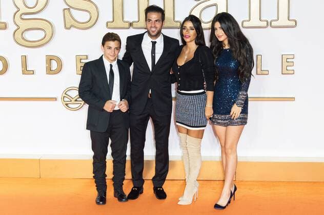September 18, 2017 - London, London, UK - Cesc Fabregas and Daniella Semaan attends the KIngsman: The Golden Circle world film premiere London UK  - ZUMAt138 20170918_zap_t138_103 Copyright: xRayxTangx