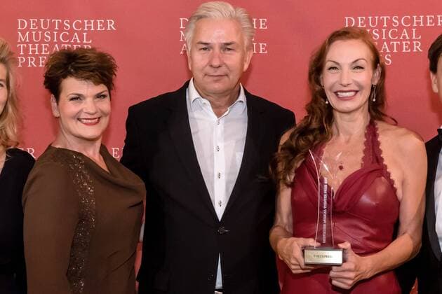 Gayle Tufts, Klaus Wowereit, Ute Lemper Deutscher Musical Theater Preis 2017 im Wintergarten Berlin in Berlin am 18.09.2017